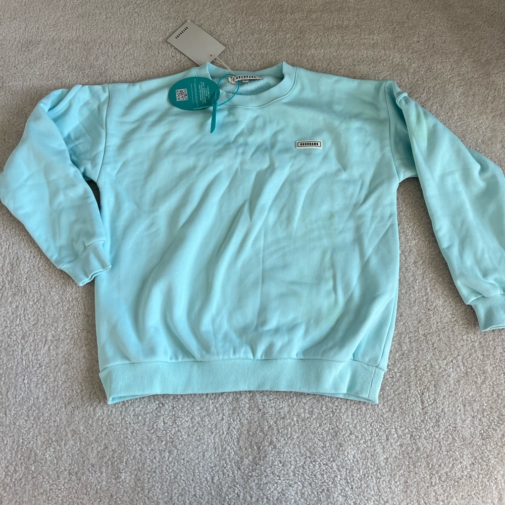 BBXBRAND Sky Topaz Logo Sweatshirt - SEE DESCRIPTION